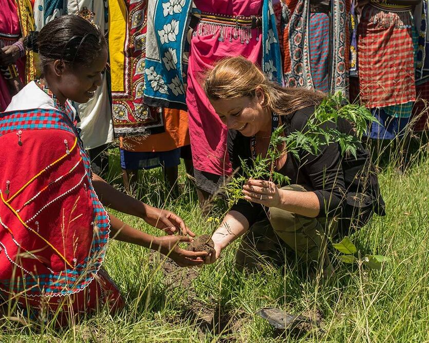 Treplanting i Kenya
