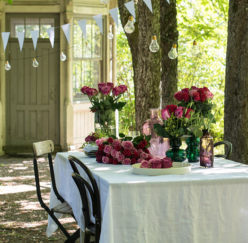 Det er alltid tid for roser til fest