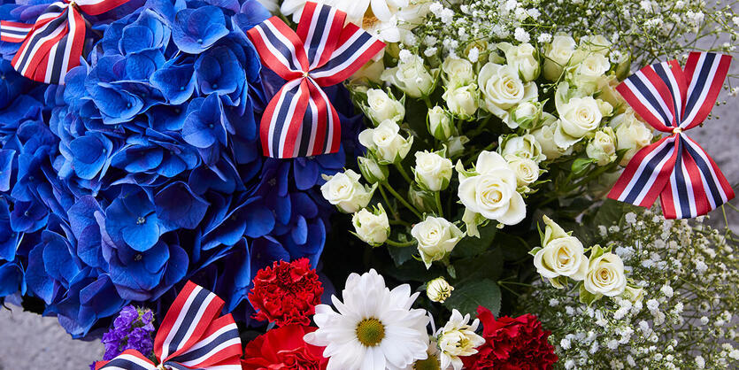 De fineste snittblomstene<br/> til 17. mai