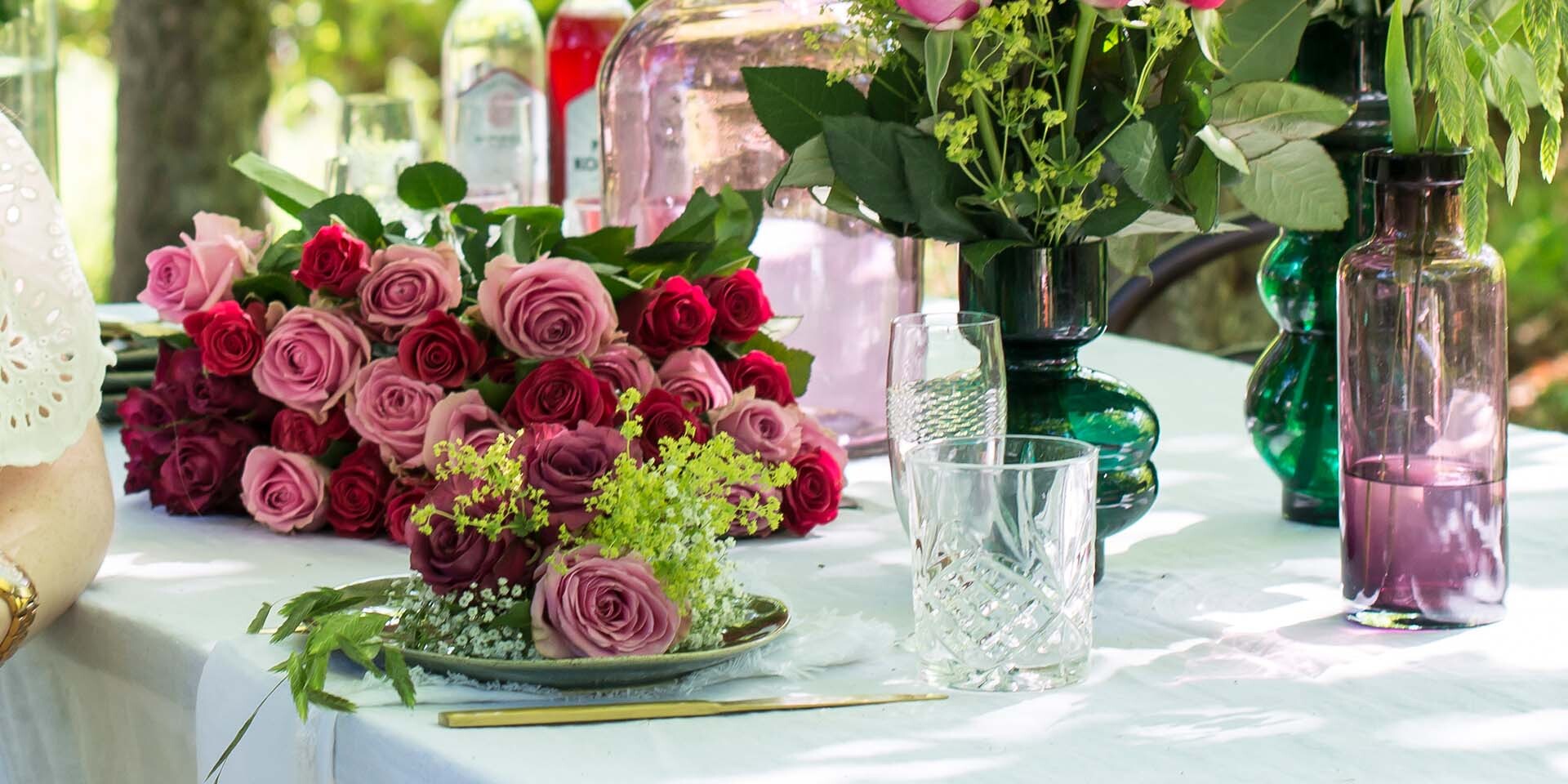 Dekket bord til id-feiring