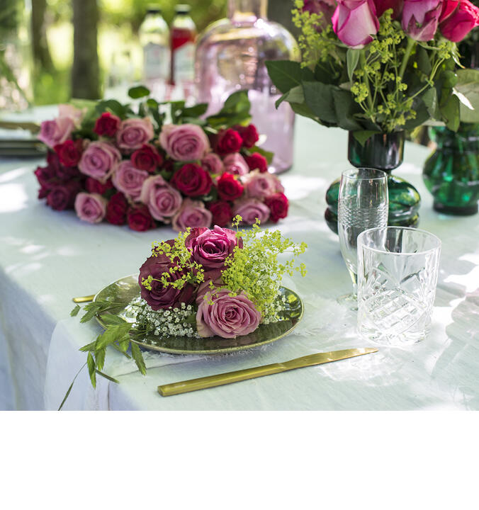 Slik pynter du med roser