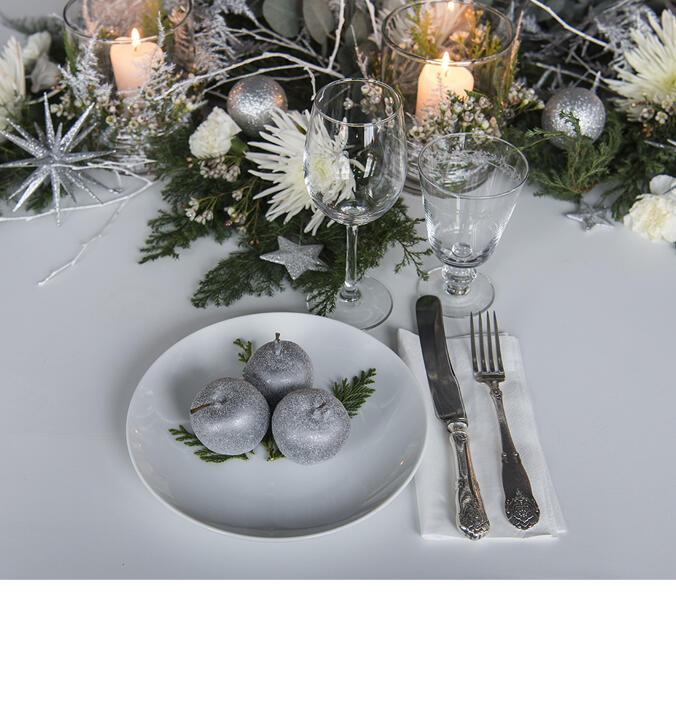 Pynte nytt&aring;rsbordet