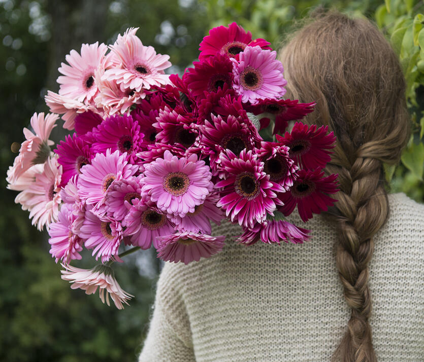 Bestill blomster<br/> rett hjem p&aring; d&oslash;ren